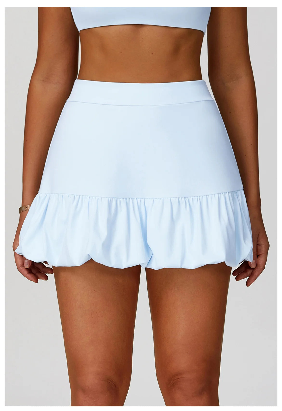 High Waisted Tennis Mini Skirt Women's Tennis Yoga Golf Sports Belt Safety Pants Pocket Comfortable and Breathable Sports Skirt