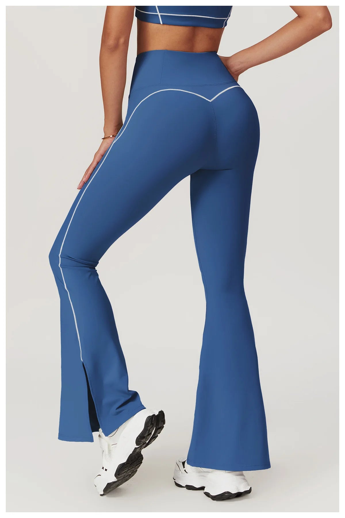 Yoga Flare Leggings Women Bell-bottoms Fitness Push Up High Waiste Wide Leg Workout Pants Gym Elastic Tights Exercise Sport Pant