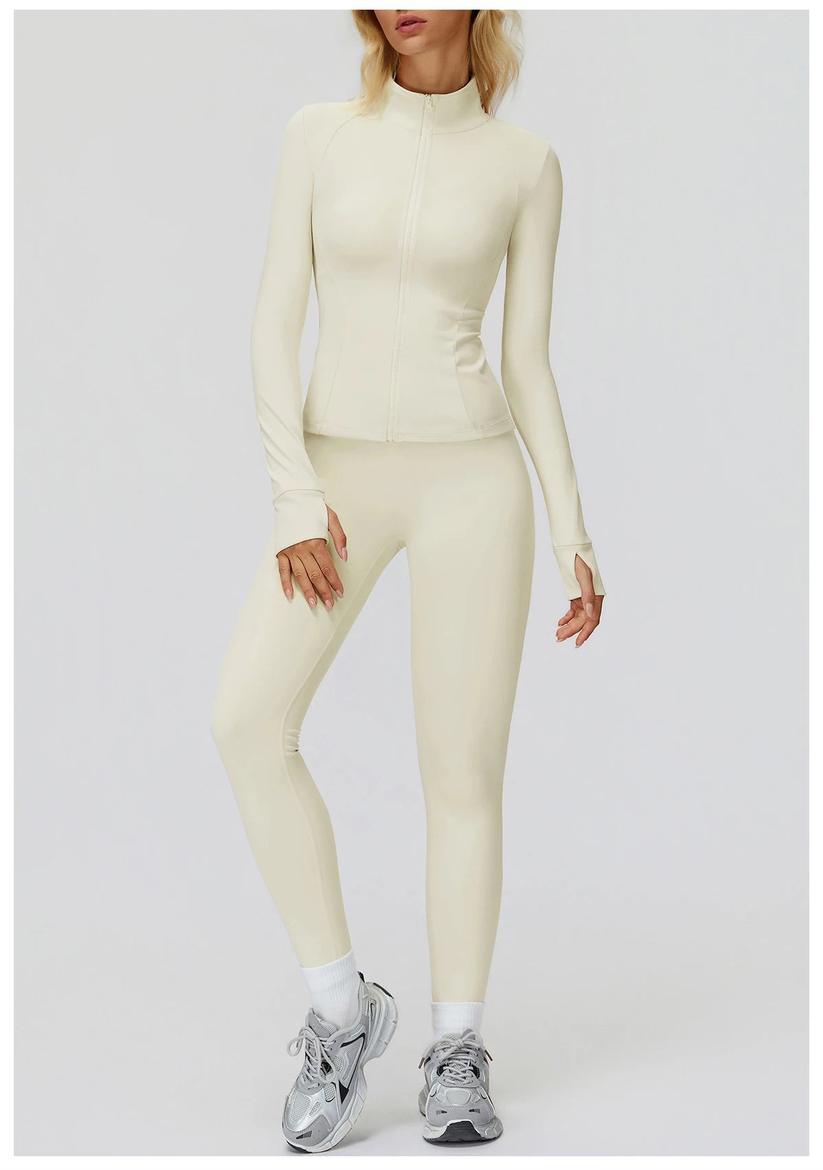 Yoga Set 2PCS Women Tracksuit Sportswear Workout Clothes Athletic Wear Gym Overalls Legging Fitness Top Long Sleeve Sports Suits
