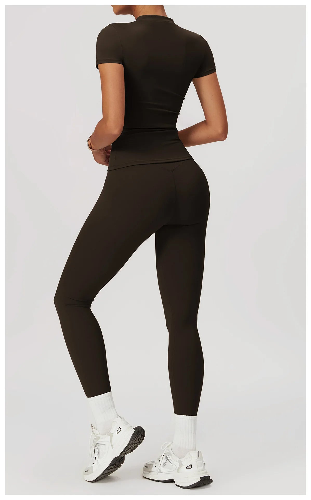 2PCS Yoga Set Workout Sets Women Clothes Gym Tracksuit Push Up Fitness Running Sportwear Sport Bra Short Sleeved Leggings Suit