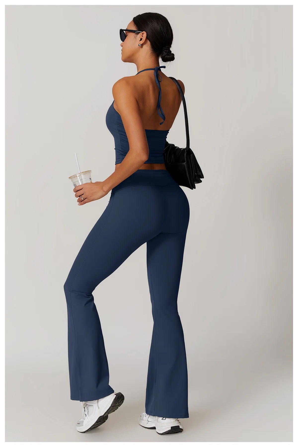 Yoga Pants Gym Leggings Women Bell-bottoms High Waist Push Up Sport Tights Running Cycling Fitness Workout Leggings Gym Clothing