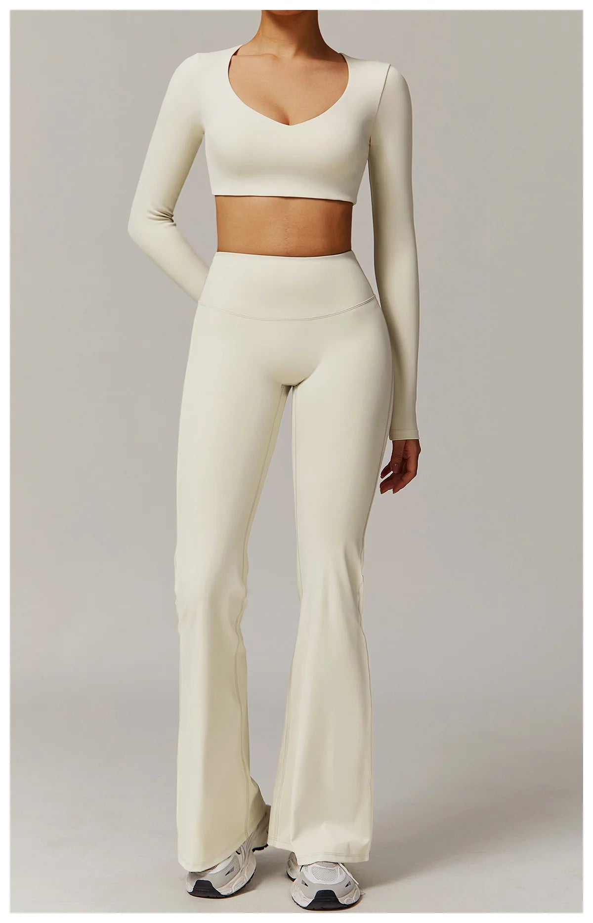 Gym Leggings Women Bell-bottoms Yoga Pants Sexy High Waist Lifting Leggings Pants Women Sports Clothing Fitness Wide Leg Pants