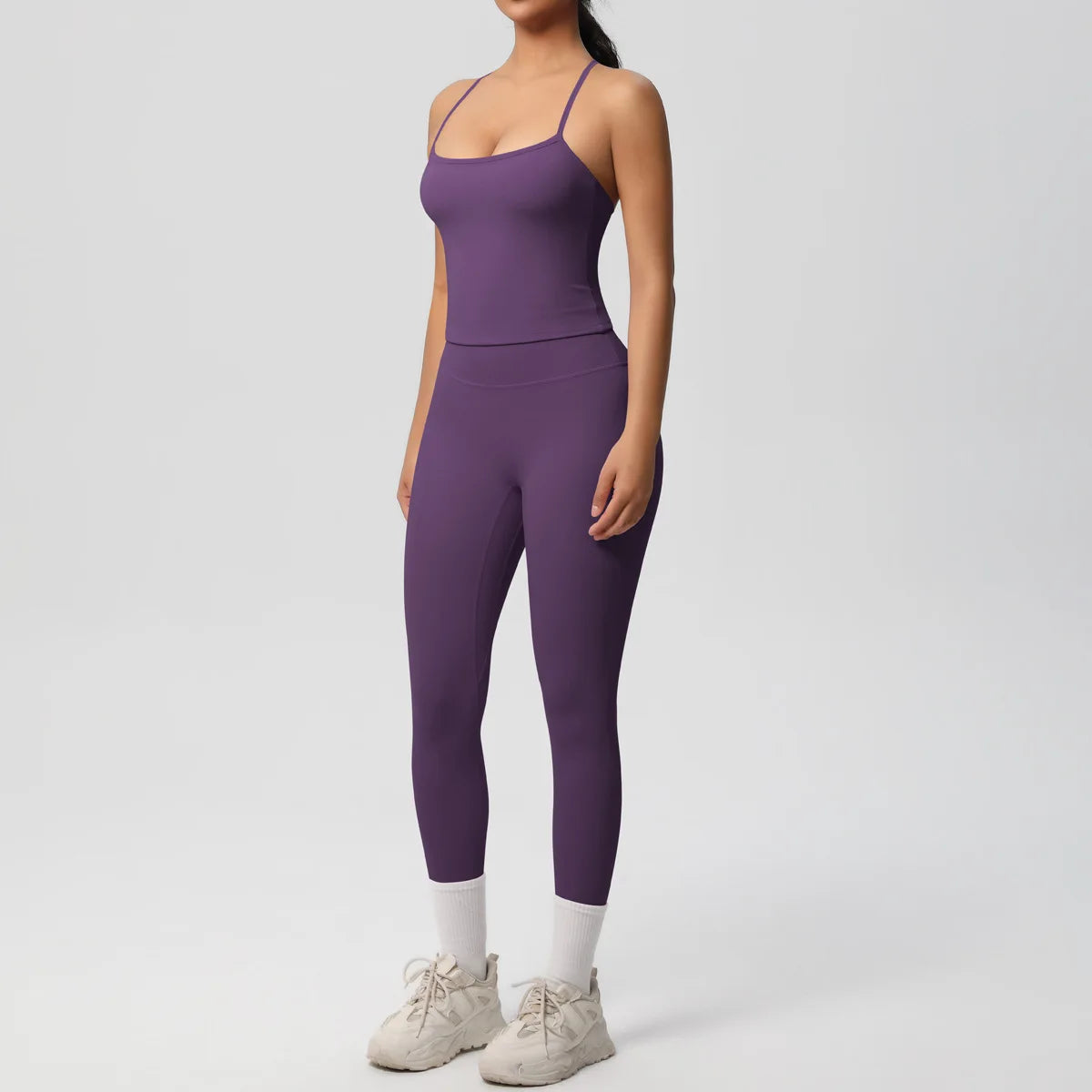 Yoga Outfits Women Tracksuit Fitness Suit Training Sleeveless Sport Gym Set Workout Overalls Sports Underwear Sportswear