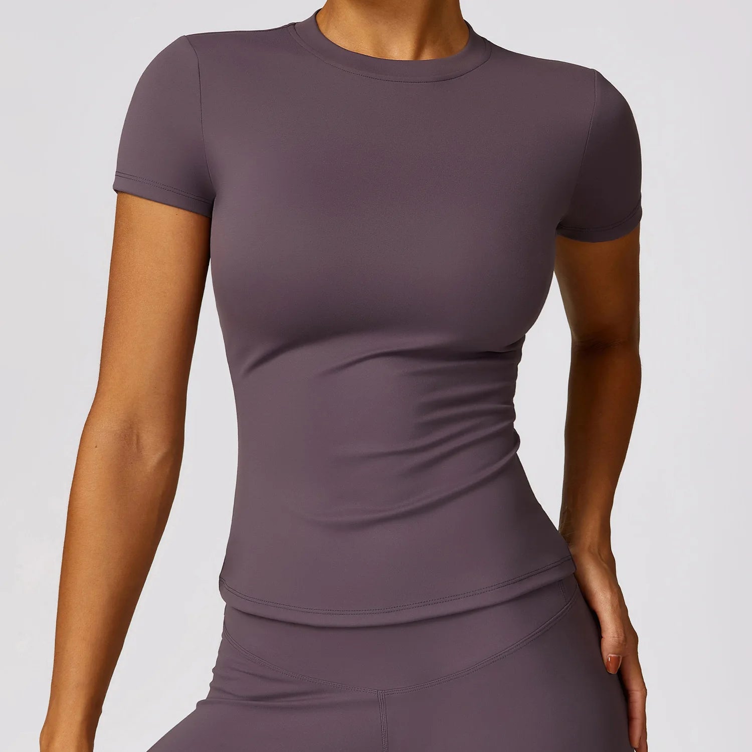 Yoga Shirts Women Top Quick Dry Running Tops Tights Push Up Workout Gym Clothe Female Short Sleeve Fitness Sports T-Shirts