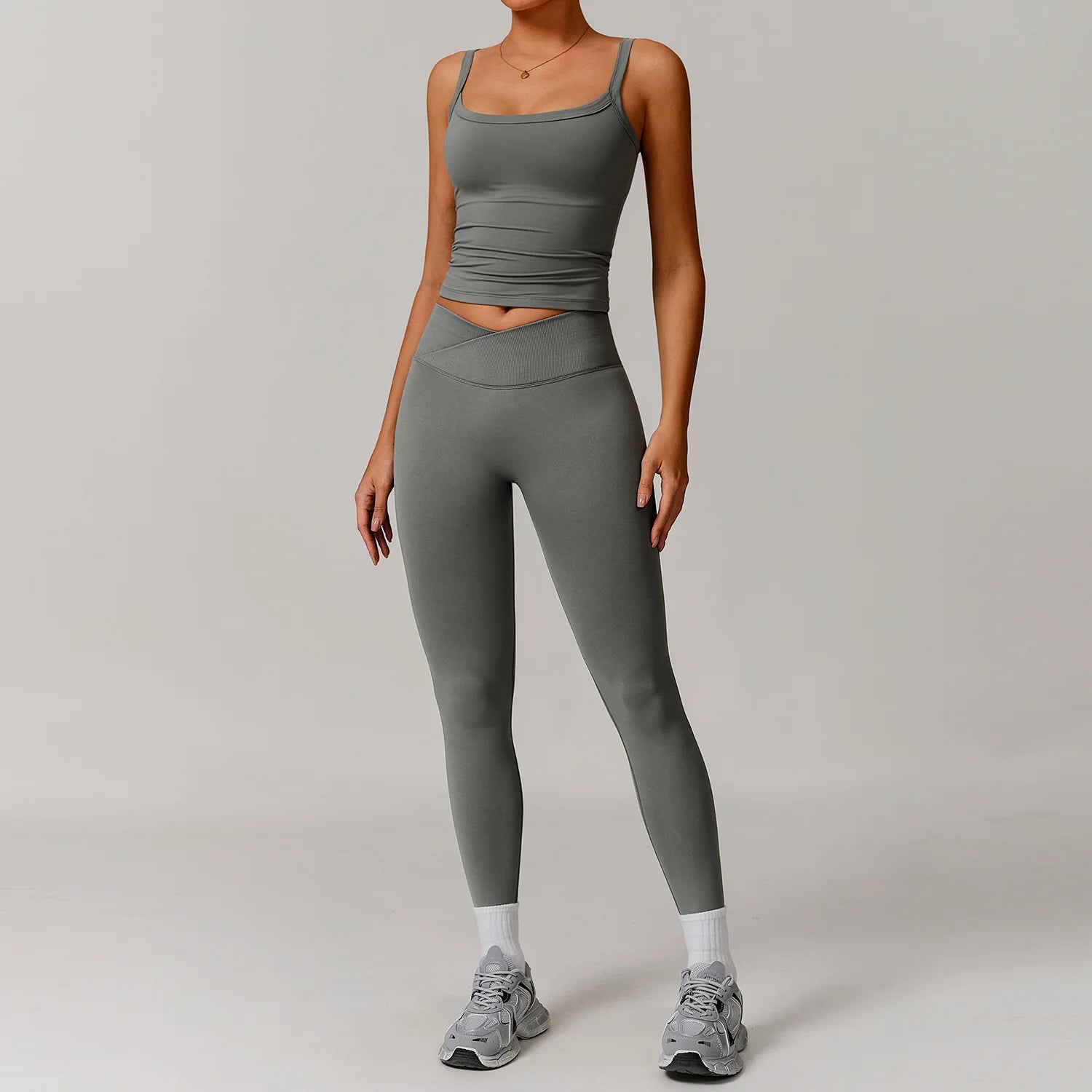 2 Pieces Yoga Suit Sports Set Women Athletic Wear Gym Set Women Tracksuit Running Workout Long Sleeve Sports Shirt Yoga Clothing