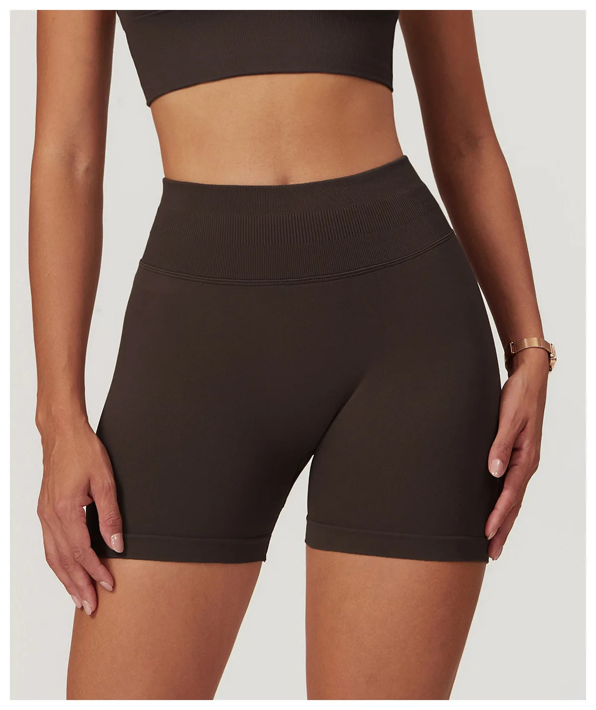 Ribbed Shorts for Women Yoga Shorts Push Up Booty Workout Gym Shorts Fitness High Waist Sports Short Seamless Women Clothing
