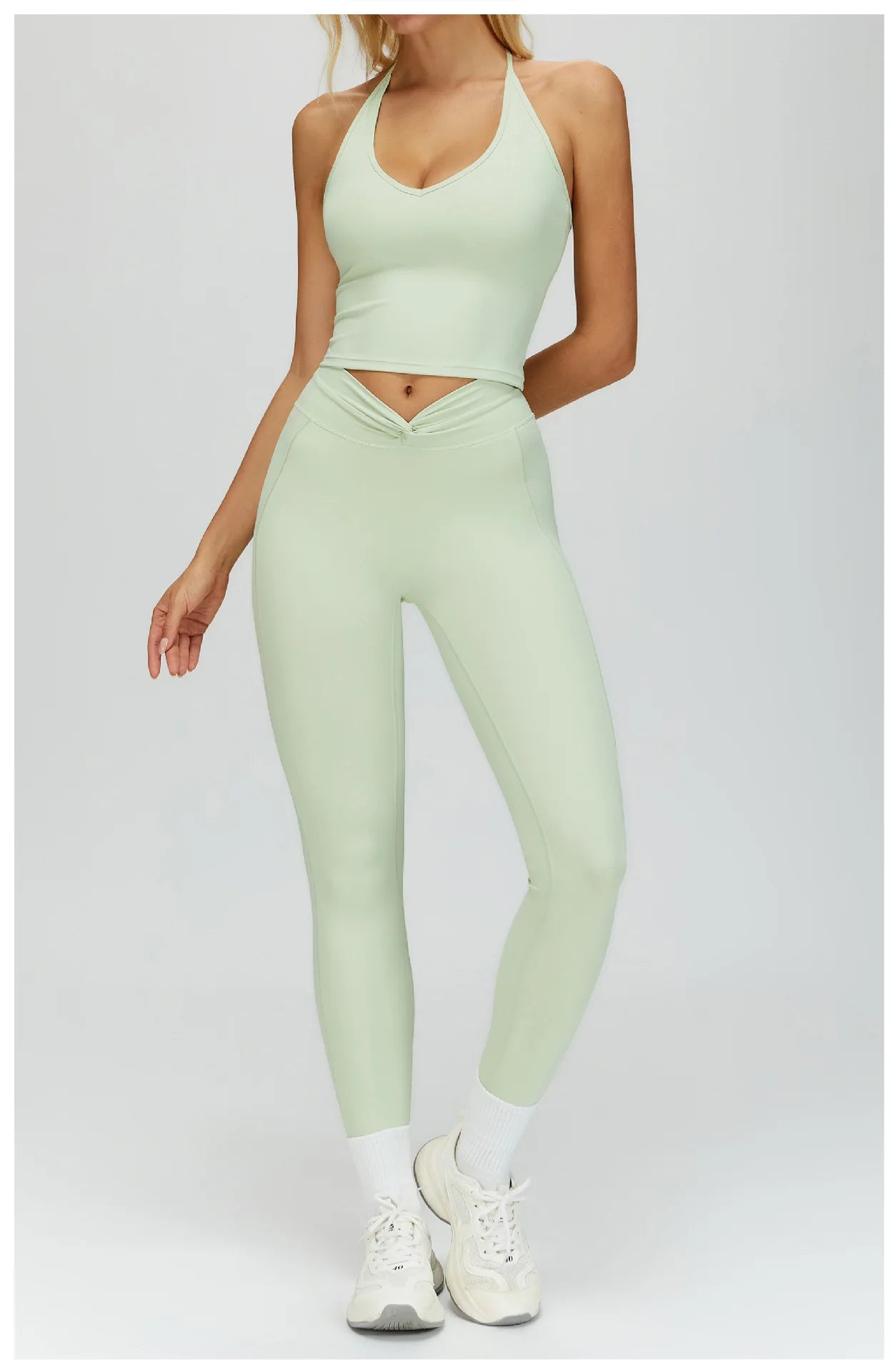 2PCS Yoga Clothes Women's Tracksuit Athletic Wear Fitness Suit Gym Outfits T-shirt Workout Sets Push Up Sports Bra Leggings Suit