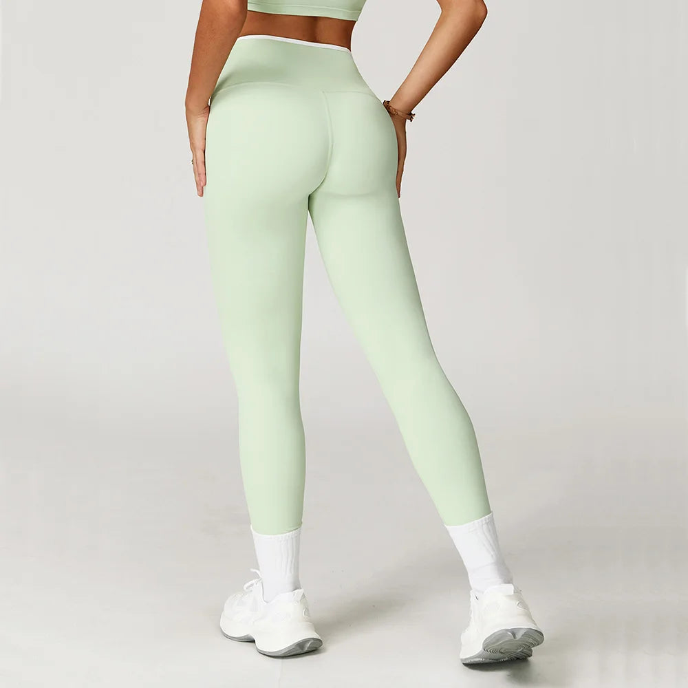 Yoga Leggings Women Impact Fitness Leggings Running Cycling Pants Breathable Sports Leggings High Waist Workout Gym Clothing