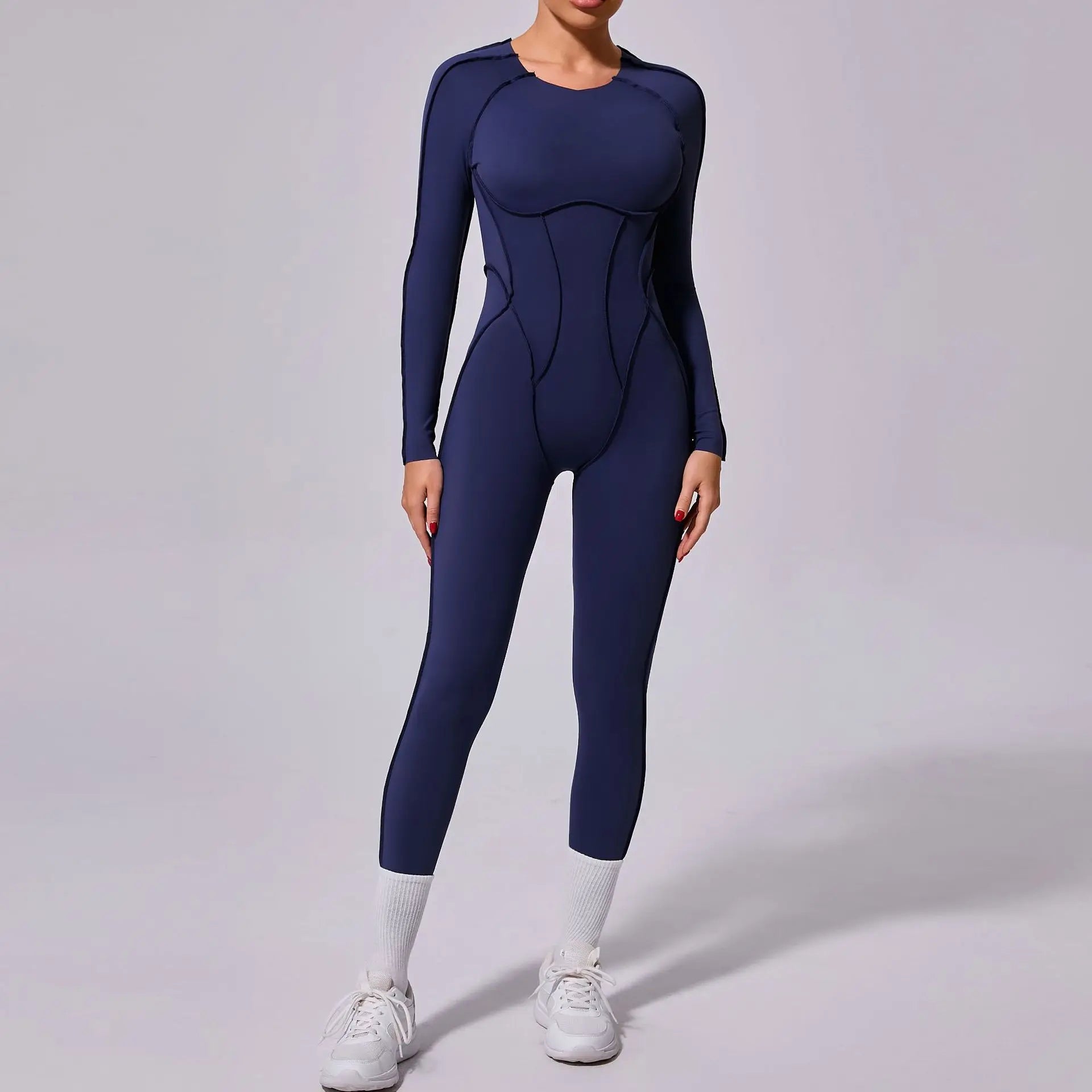 Workout Jumpsuit Sports Overalls Women Tracksuit Gym Clothing Running Long Sleeved Fitness Suits Gym Clothes Sportswear Yoga Set
