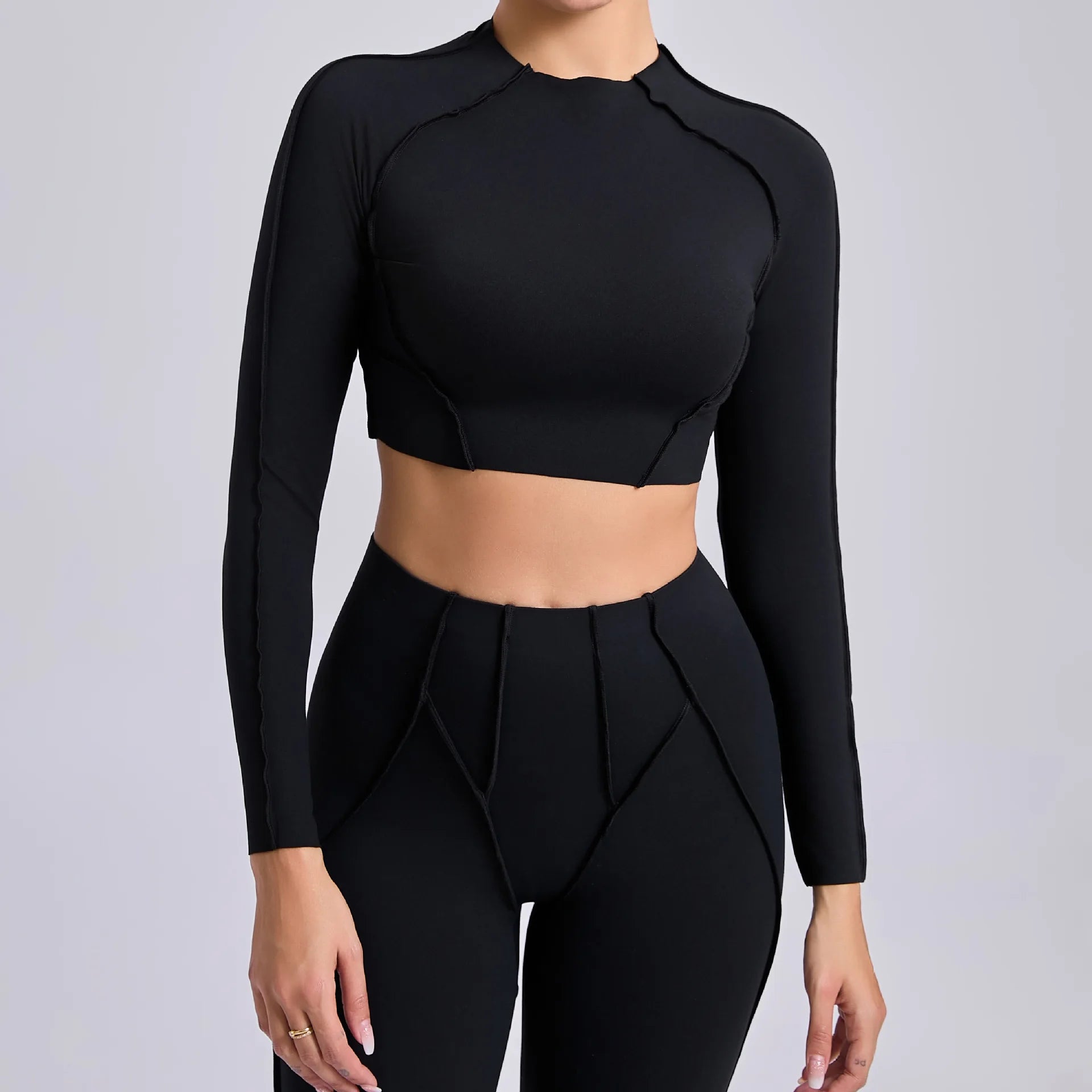 Long Sleeve Workout Top Gym T-shirt Pilates Clothes Women Active Wear Sports Shirt Elastic Fitness Yoga Clothing Running Shirts