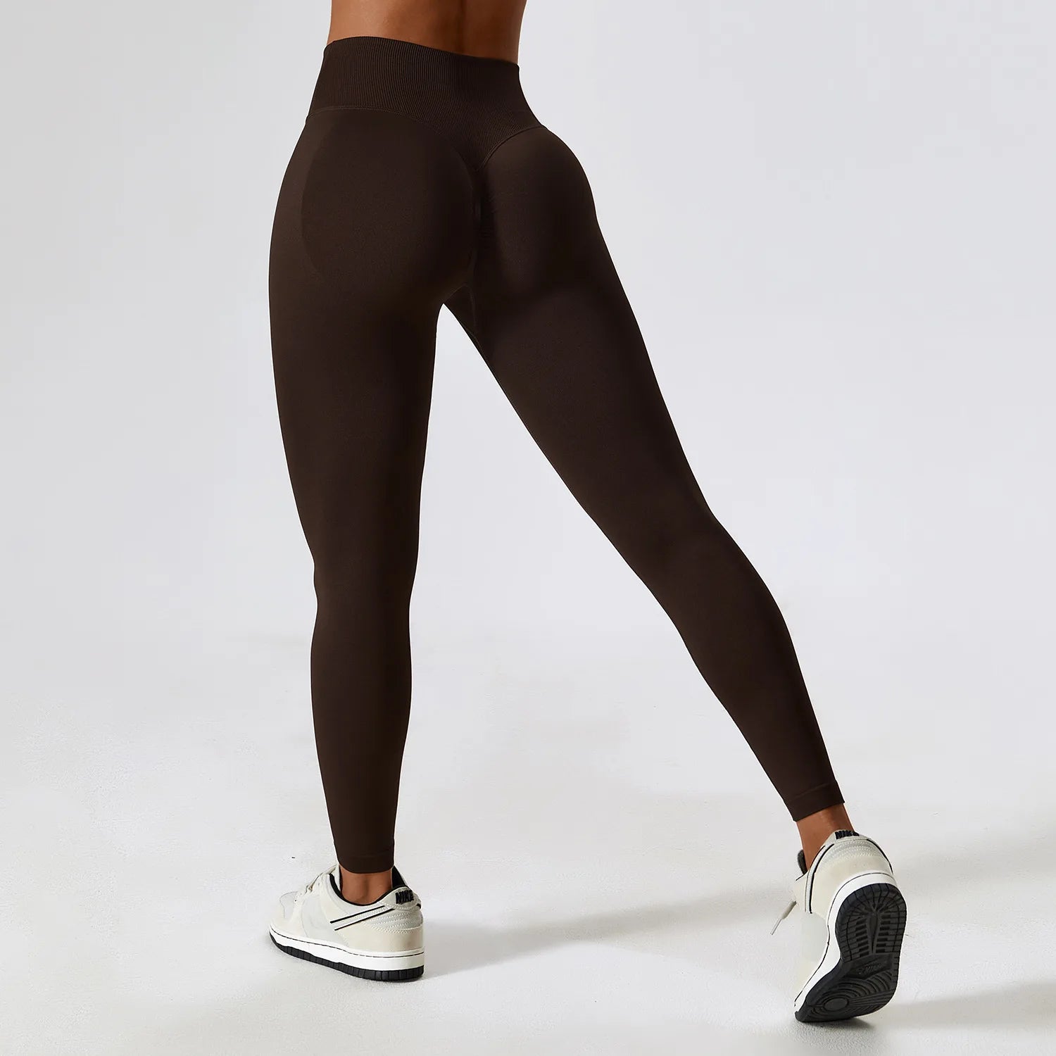 Seamless Yoga Leggings Women Fitness Leggings Running Cycling Pants Cross Waist Head Sports Legging High Waist Workout Gym Tight