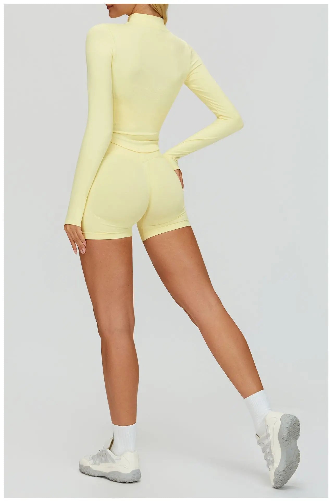 Seamless Yoga Suit 2PCS Sports Set Women Tracksuit Gym Running Workout Clothes Sports Long Sleeve Athletic Wear Yoga Clothing
