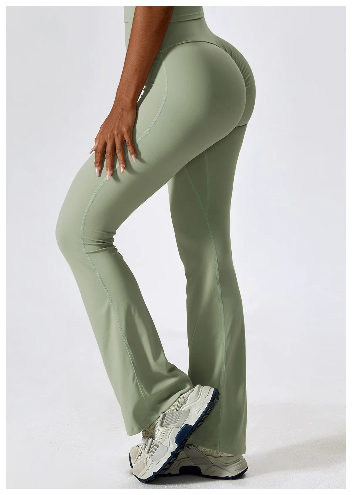 Flare Leggings Yoga Pants Women High Waist Wide Leg Pant Women Gym Workout Fitness Sports Tight Flared Pant Latin Dance Trousers