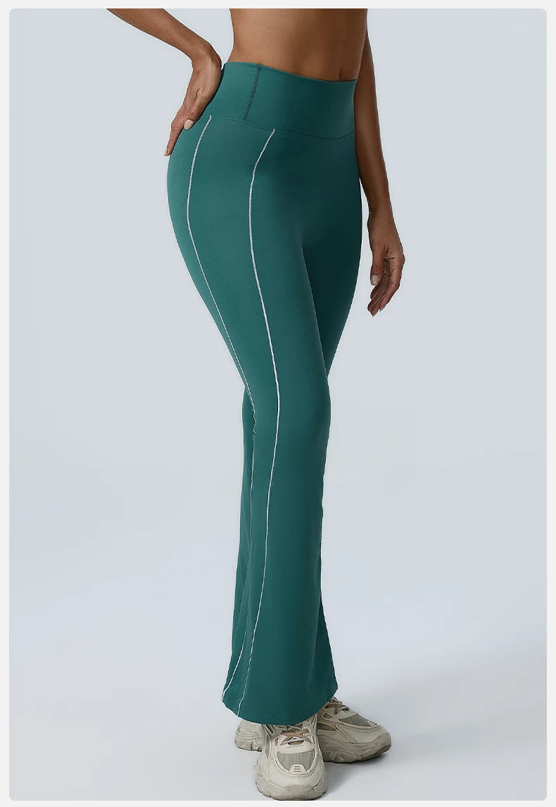 Yoga Leggings Women Yoga Pants Running Bell-bottoms Yoga Tights High Waist Fitness Pants Gym Leggings Sports Wide Leg Pant