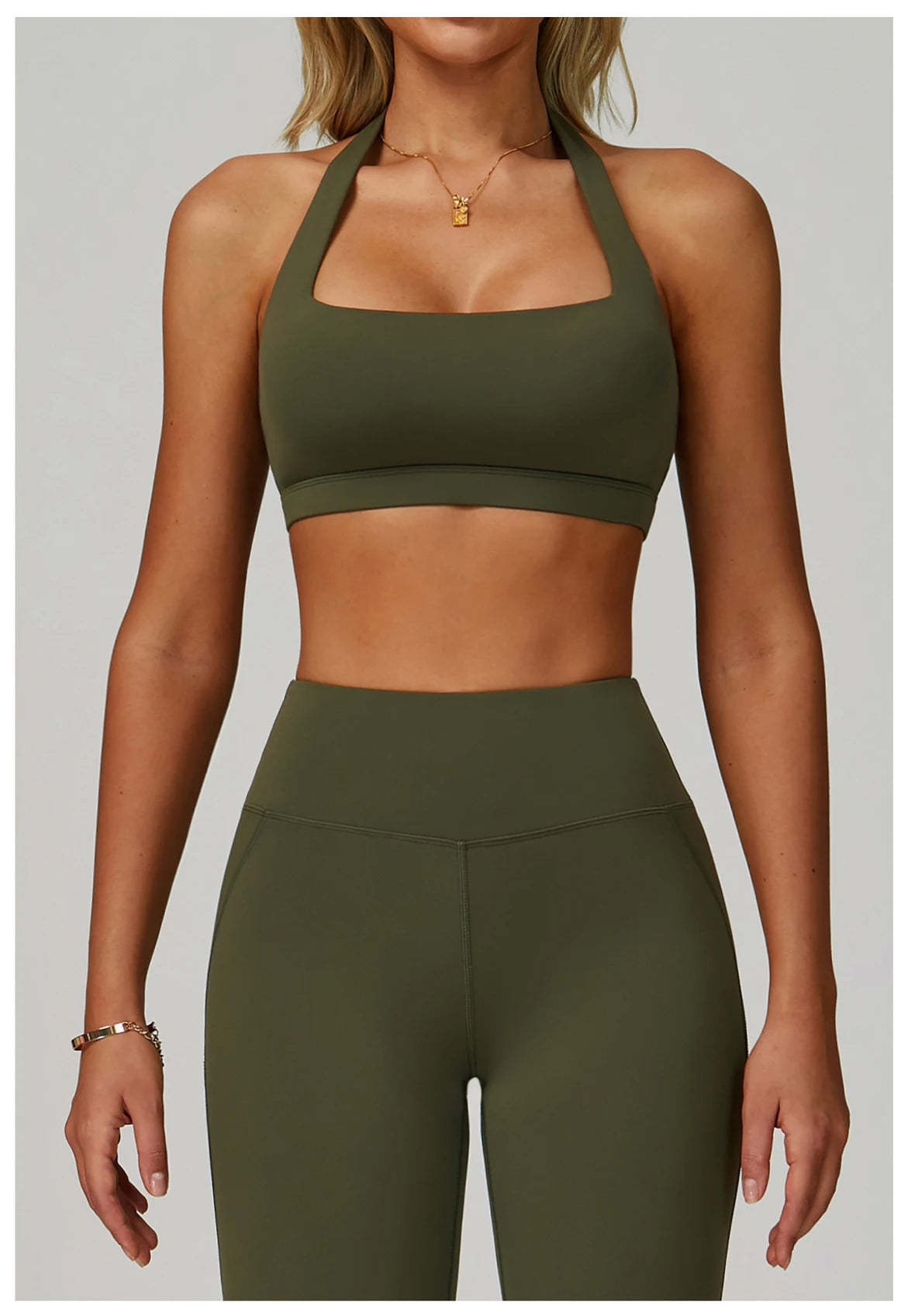 Women Fitness Yoga Bras Race Back Sports Underwear Hanging Neck Bra Women Breathable Underwear For Women Gym High Strength Top