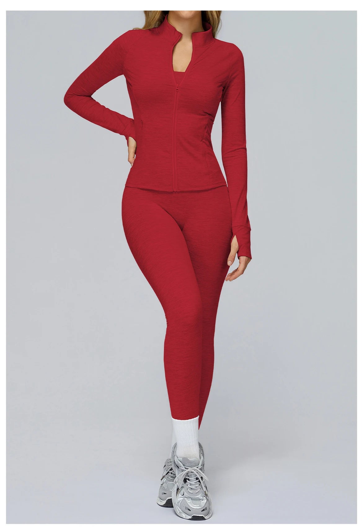 Yoga Suit 2/3PCS Sports Set Gym Set Women Tracksuit Running Workout Clothes Long Sleeve Sports Bra Athletic Wear Yoga Clothing
