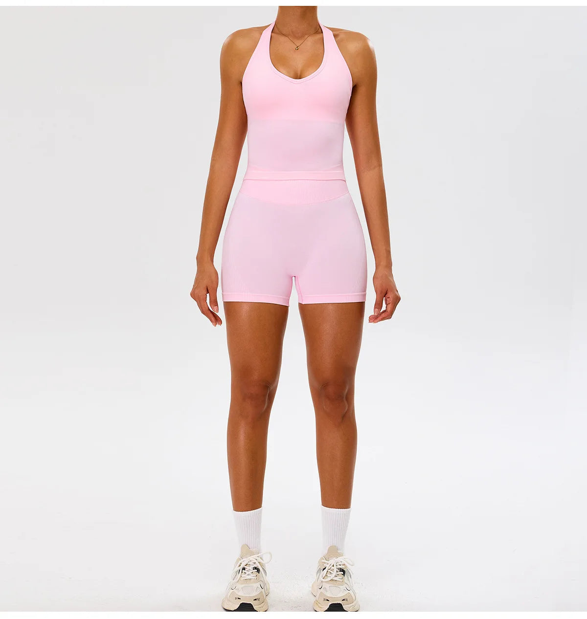 Seamless Gym Top Women Sports Bra Running Neck Hanging Yoga Bra Breathable Sports Underwear Women Push Up Fitness Workout Tops