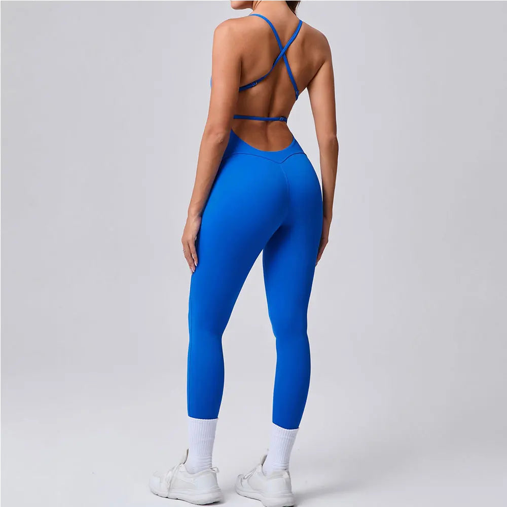 Women Tummy Control Butt Lifting Bodysuits Sports Sportswear Fitness Sports Bodysuit Yoga Suit Women Gym PushUp Workout Clothes