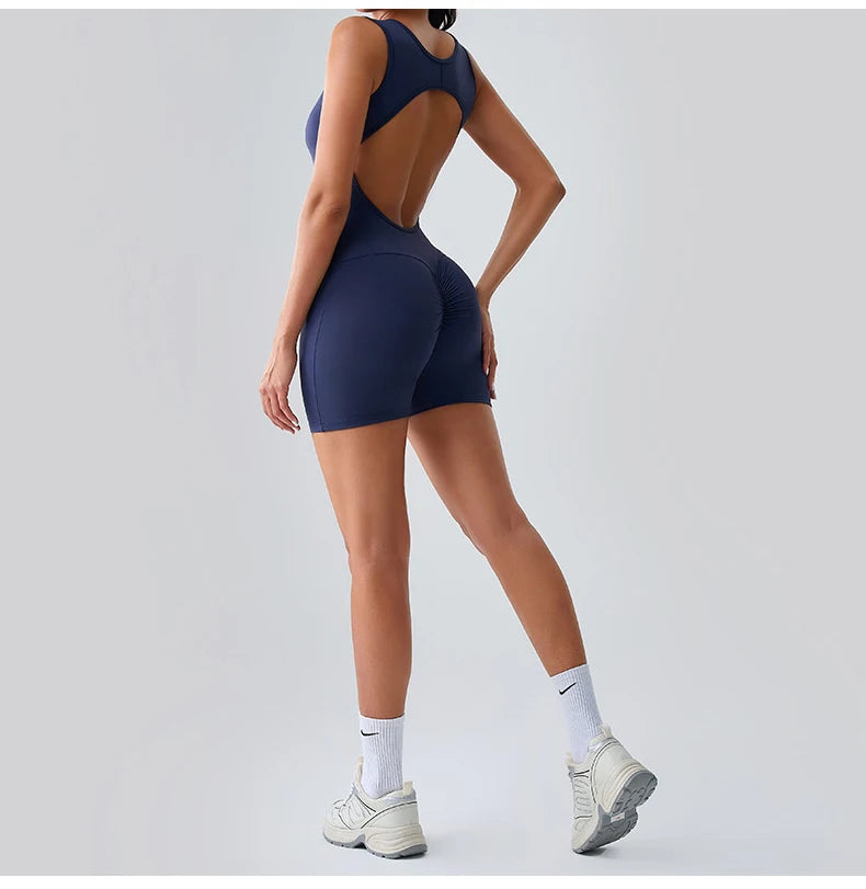 Women Rompers Tummy Control Butt Lifting Sports Shapewer Fitness Sports Bodysuit Yoga Suit Women's Gym PushUp Workout Clothes