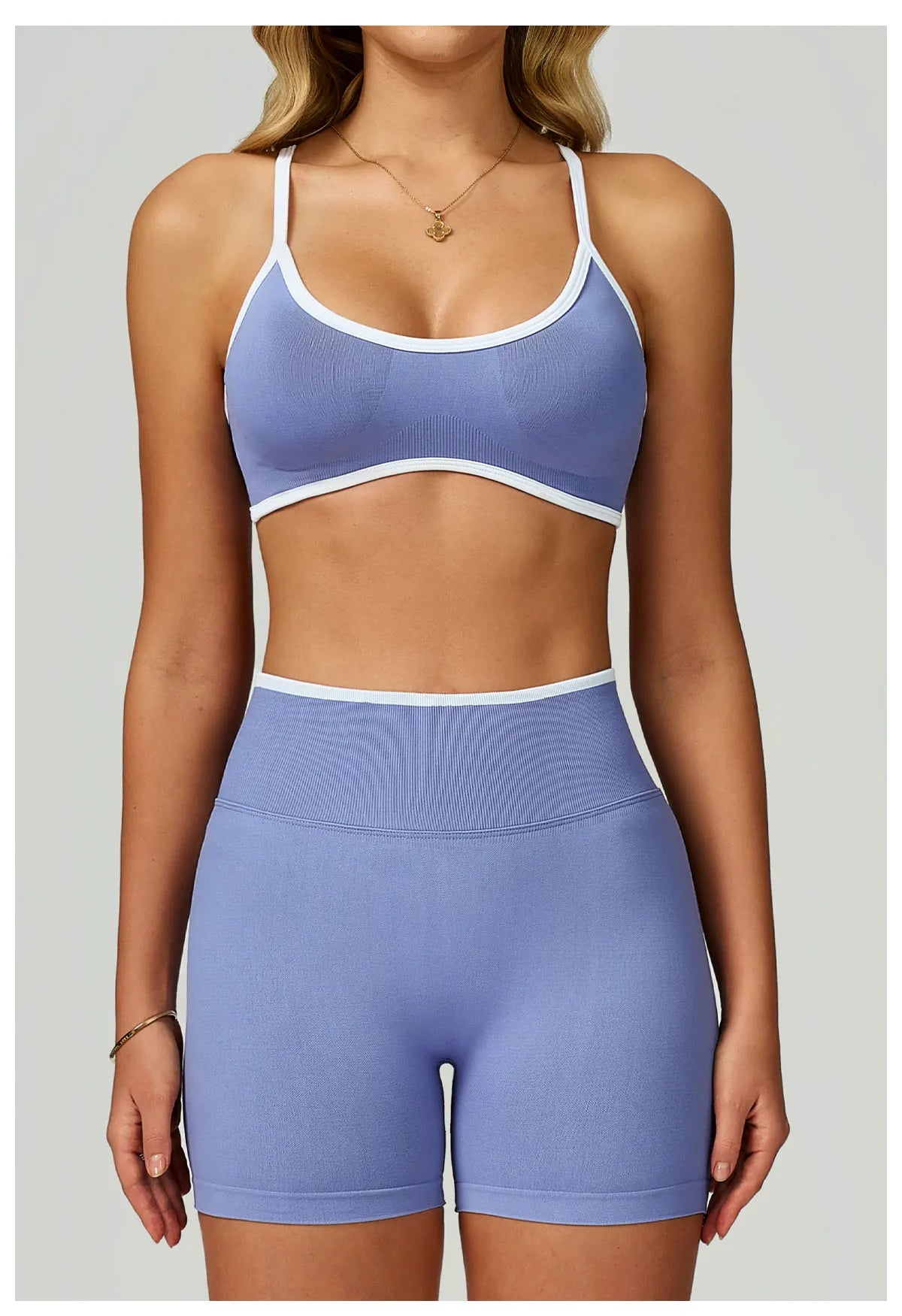 Women Seamless Halter Sports Bra High Support Push-up Open Back activewear Gym Tank Top Fitness Underwear Yoga Workout Brassiere