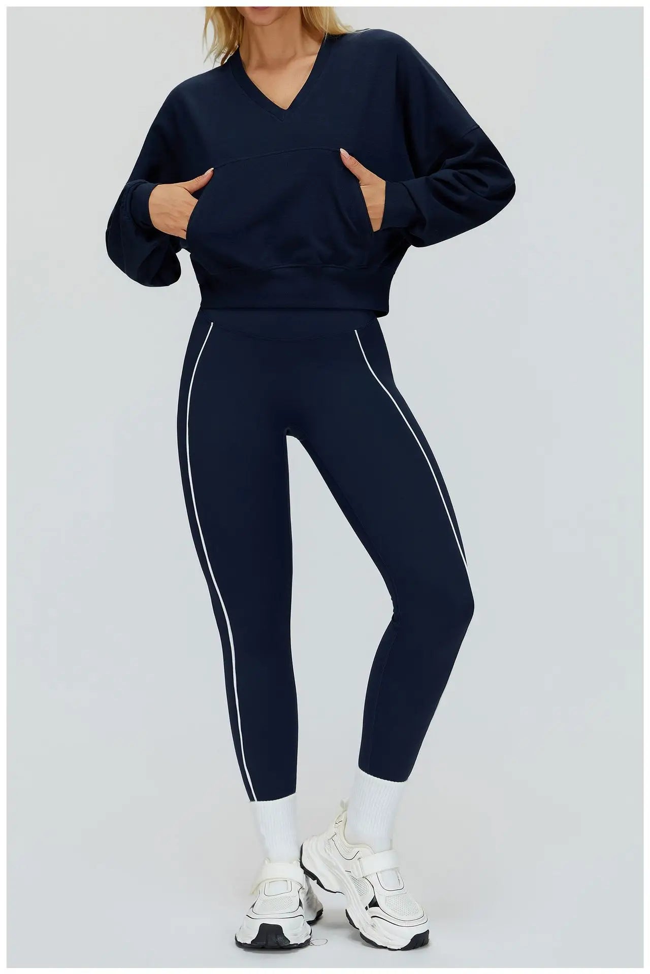 Hooded Hoodie Women's Long Sleeved Warm Windproof Casual Loose Sports Hoodie Outdoor Hiking and Running Sports Jacket