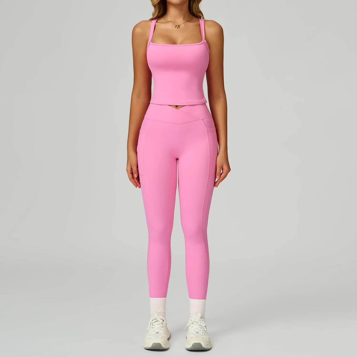Yoga Suit 2PCS Women Tracksuit Sports Bra High Waist Leggings Shorts Outfit Gym Set Fitness Workout Clothes Push Up Sportswear