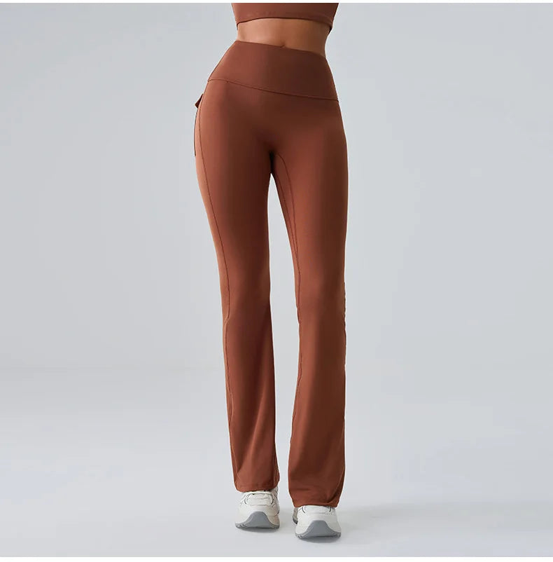 Sports Leggings Women Flares Leggings High Waist Tights Scrunch Butt Yoga Flares Pants Push Up Gym Leggings Women Yoga Clothes