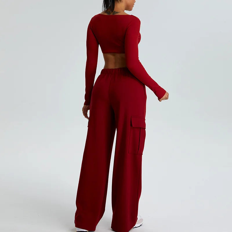 Yoga Shirts Women Crop Top Ribbed Long Sleeves Sexy Shirts for Women Yoga Sports Fitness Running Gym Clothes Push Up Workout Top