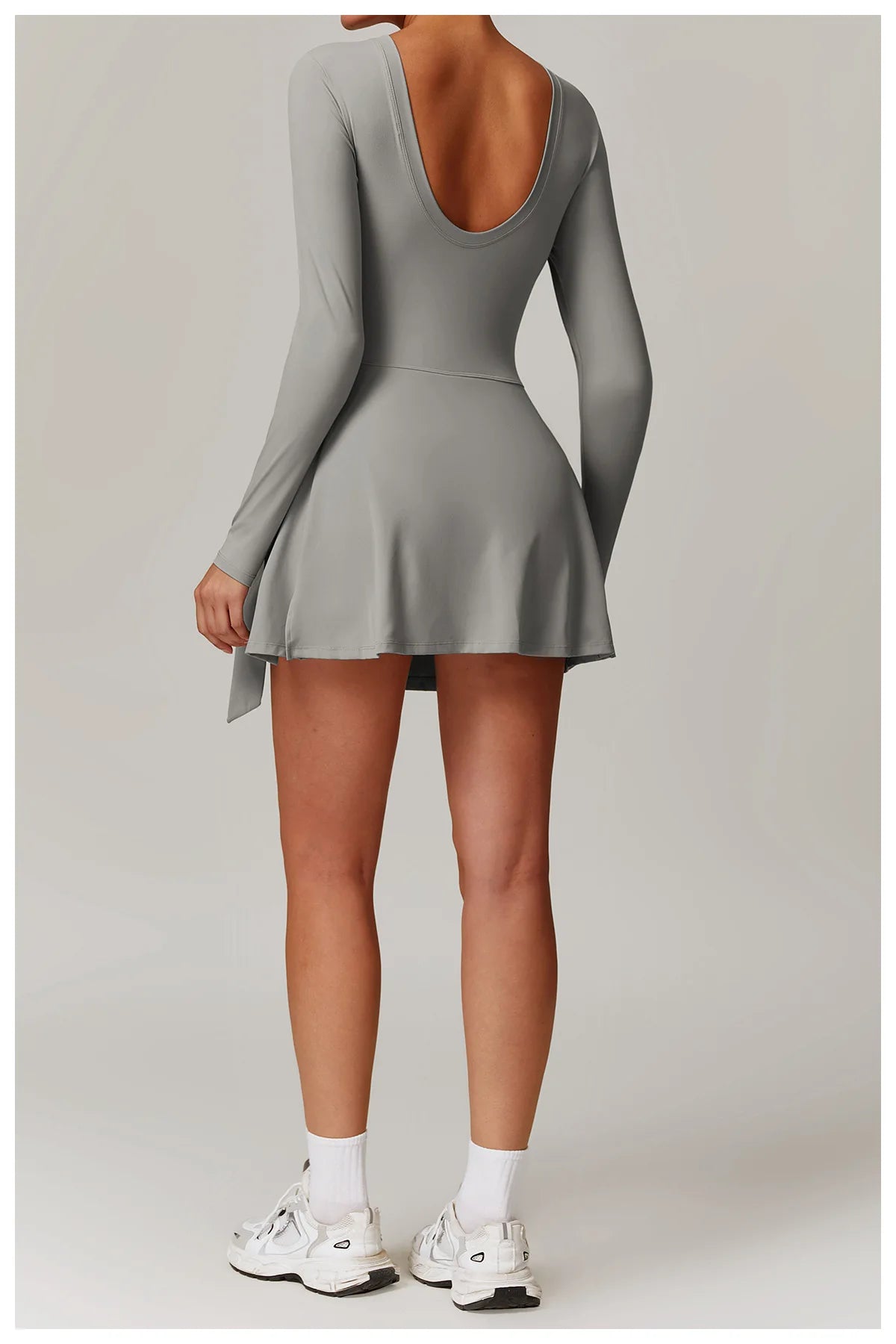 Short Sports Jumpsuit Long Sleeved Gym Set Women Yoga Clothes Rompers Workout One-piece Suit Female Outdoor Recreation Bodysuits