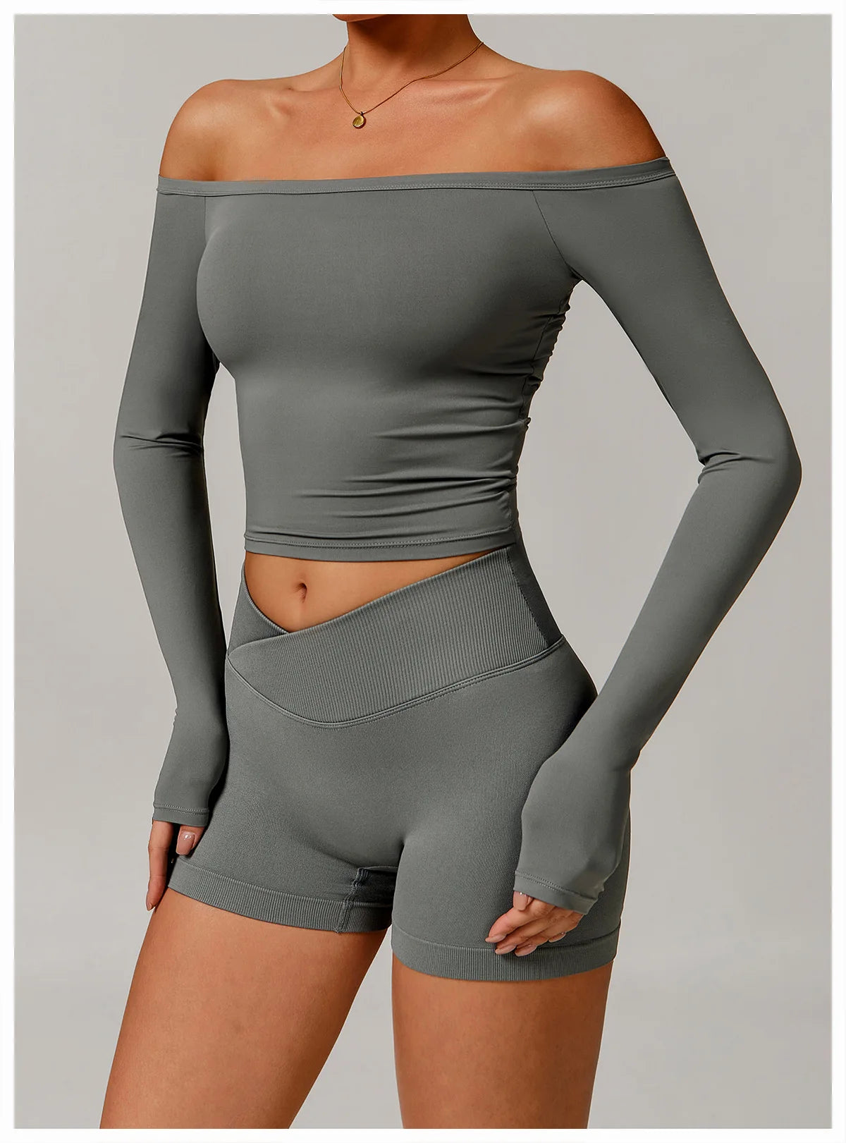 Sexy Yoga Shirts For Women Long Sleeve Fitness Running Push Up Gym Clothes Workout Dry Fit Breathable High Elastic Sports Top