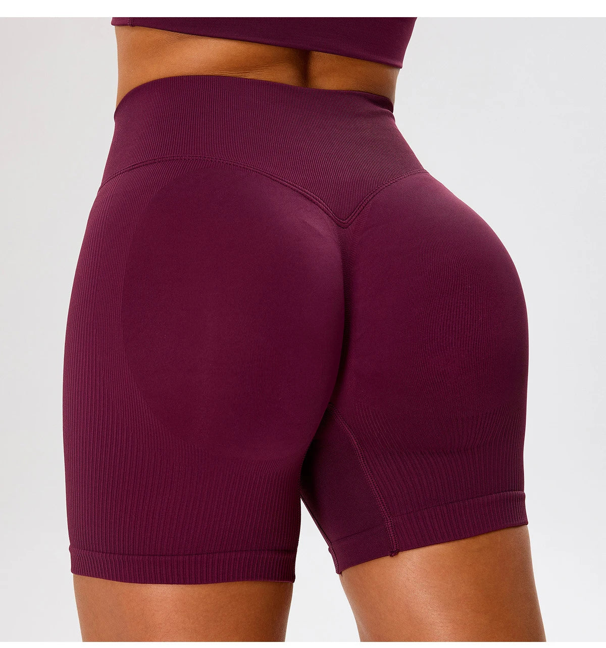 Seamless Yoga Shorts Women High Waist Workout Shorts Fitness Yoga Lift Butt Fitness Yoga Gym Running Sports Shorts Sportswear