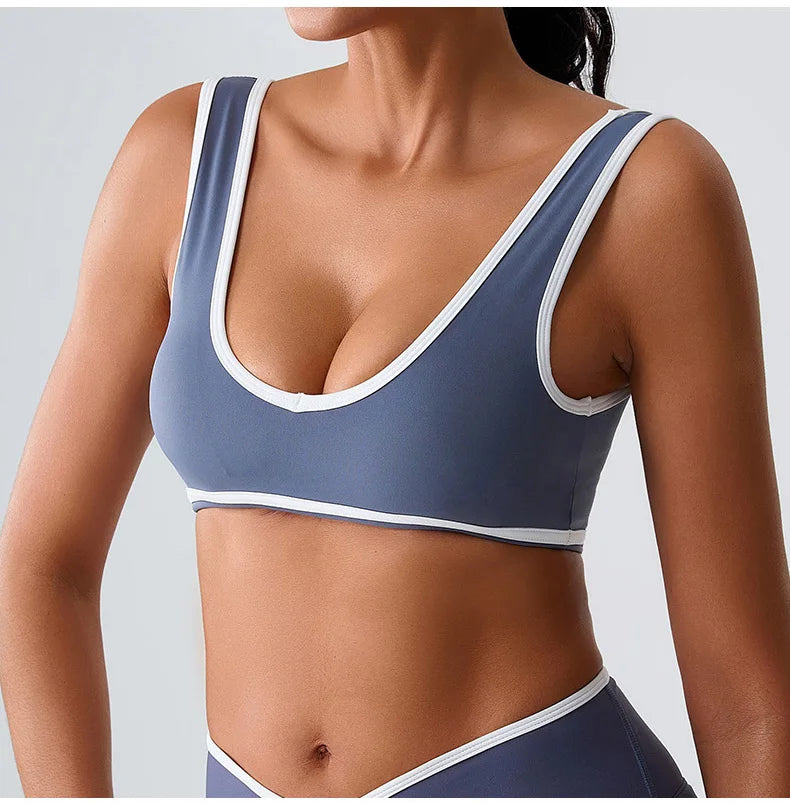 Patchwork Tank Top Women Underwear Gym Women Sports Bra Push Up Crop Tops Fitness Bras Breathable Running Athletic Sportswear