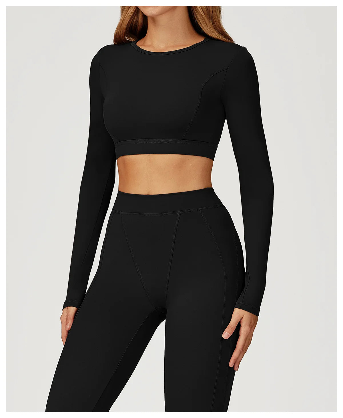 Women Yoga Shirts Crop Top Yoga Long Sleeves Shirts for Women Yoga Sports Running Fitness Gym Clothes Push Up Workout Tops