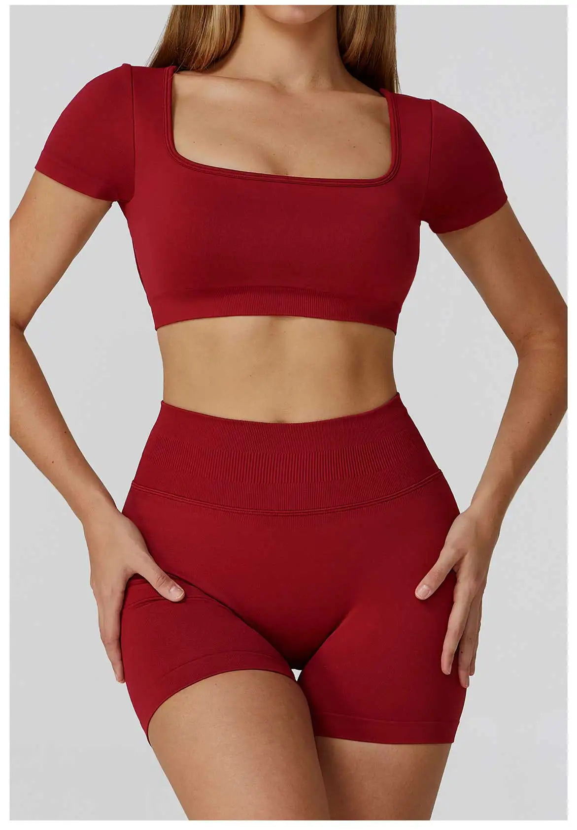 Seamless Women Yoga Top Backless Sport T Shirts Fitness Clothes Short Sleeve Yoga Shirt Gym Top Running Active Wear Sport Top