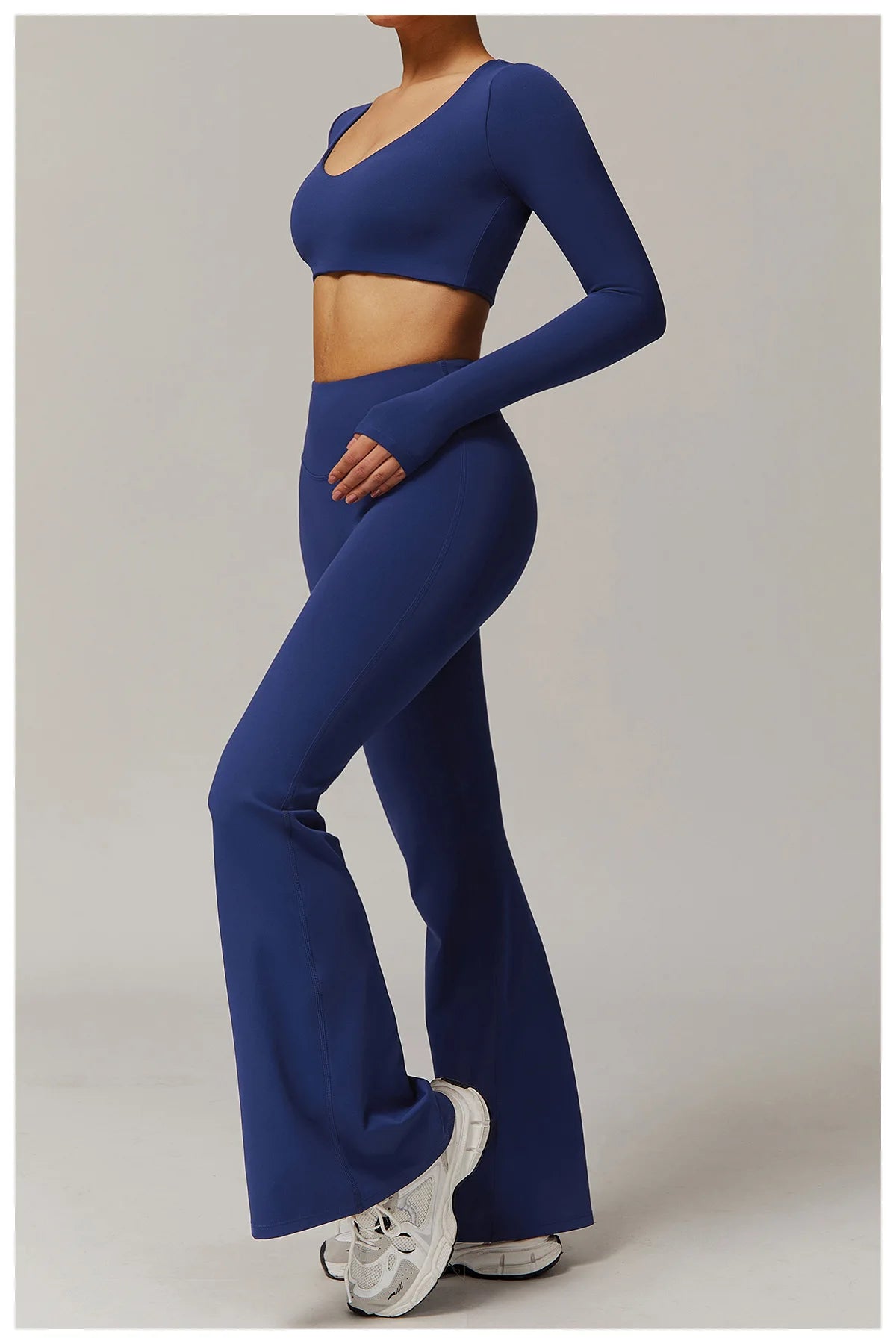 Gym Leggings Women Bell-bottoms Yoga Pants Sexy High Waist Lifting Leggings Pants Women Sports Clothing Fitness Wide Leg Pants