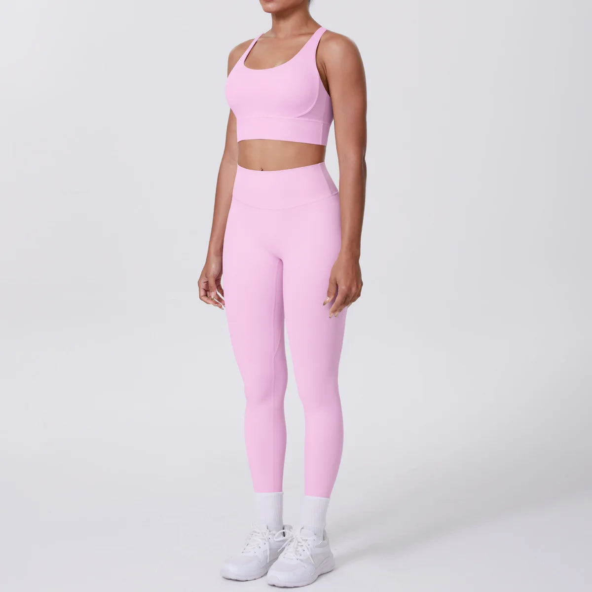 JJUREN Seamless Yoga Suit Women Tracksuit Sports Bra High Waist Leggings Yoga Outfit Gym Set Fitness Workout Clothes Sportswear