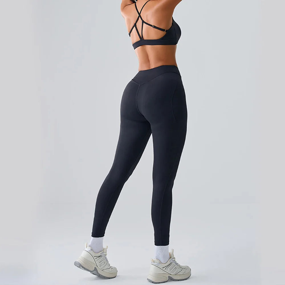 Yoga Suit Women Sports Set 2PCS Quick-Drying Gym Set Women Tracksuit Running Workout Short Sleeves Sports Shirt Yoga Clothing