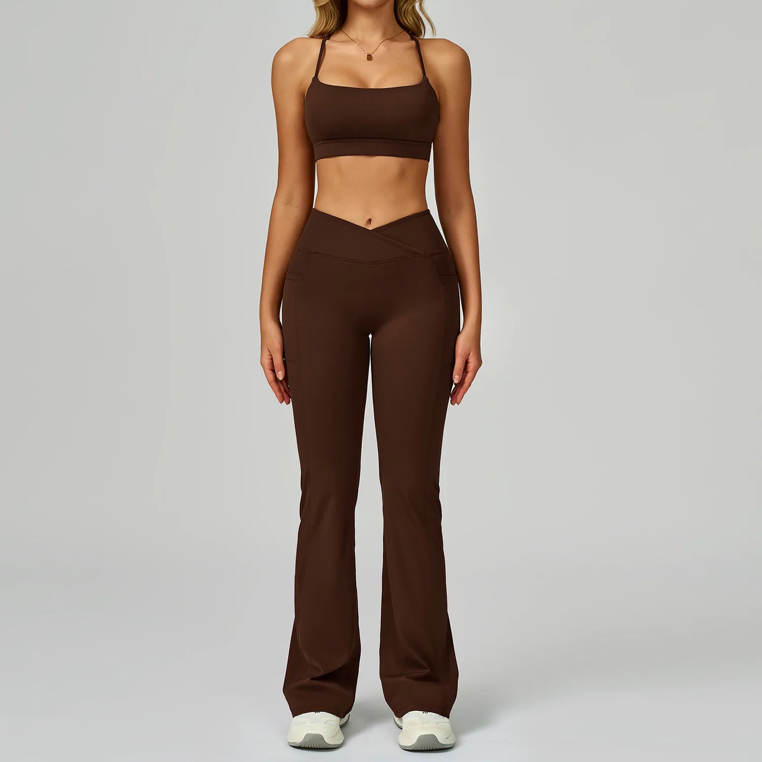 Yoga Suit 2PCS Women Tracksuit Sports Bra High Waist Leggings Shorts Outfit Gym Set Fitness Workout Clothes Push Up Sportswear