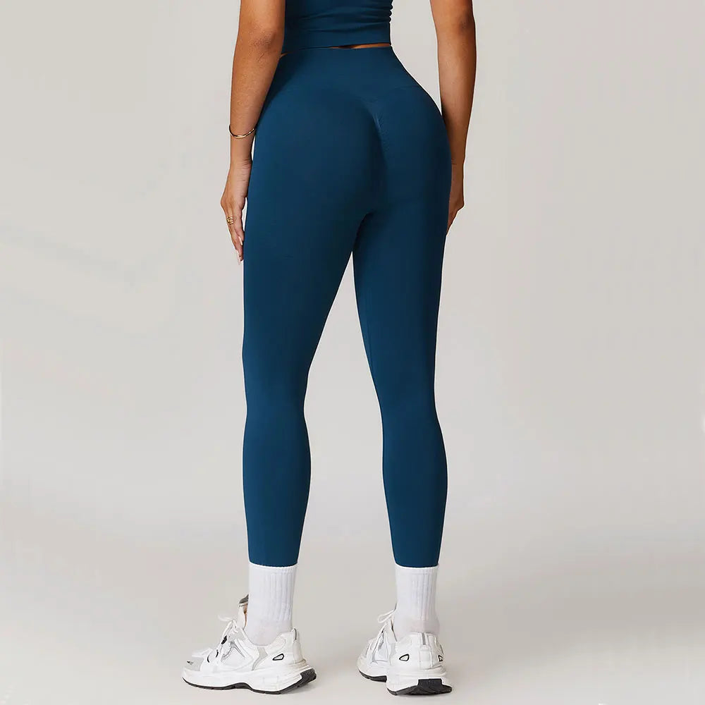 High Waist Seamless Leggings Women Fitness Running Yoga Pants Ribbed Leggings Energy Gym Tights Leggings Casual Workout Leggings