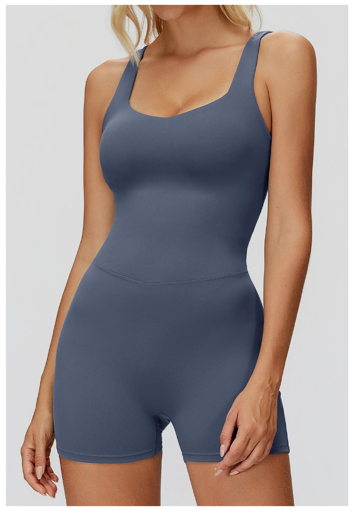 Jumpsuit Women's Short Tracksuit Yoga Set One-Piece Sportswear Push Up Gym Workout Clothes Fitness Stretch Bodysuit Yoga Suit