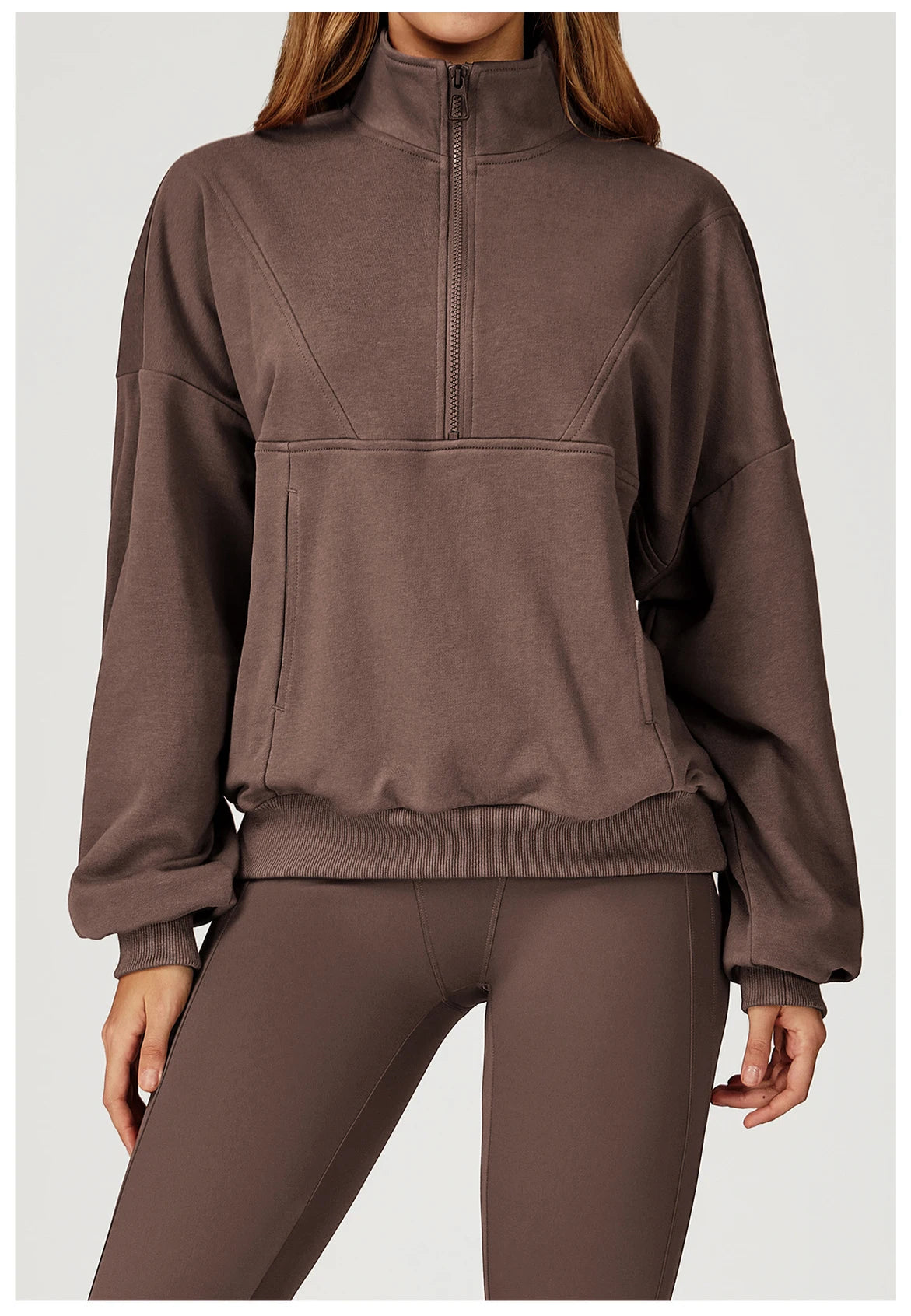Winter Casual Hoodie Zipper Long Sleeved Women's Top Windproof and Warm Loose Hoodie Women's Outdoor Running Sportswear