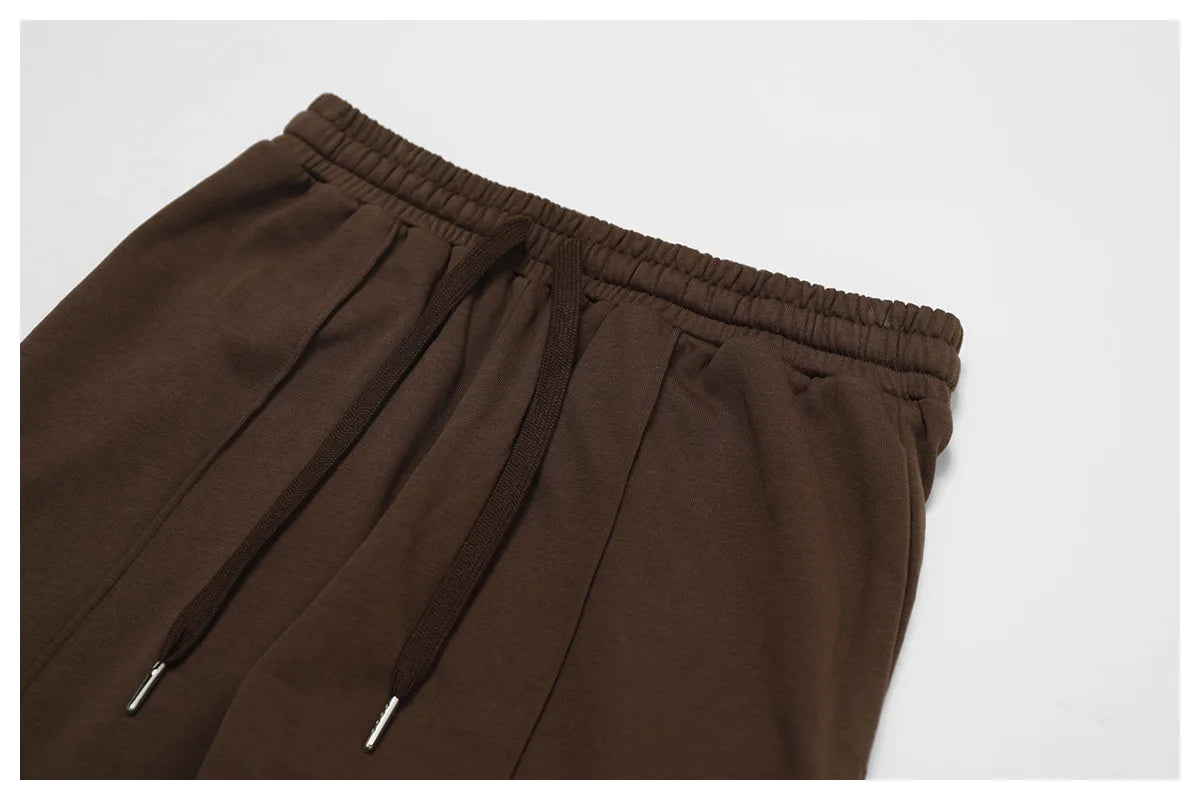 Winter High Waist Loose Fit Sports Sweatpants for Women Pocket Straight Leg Casual Pants Fitness Running Sports Pants for Women