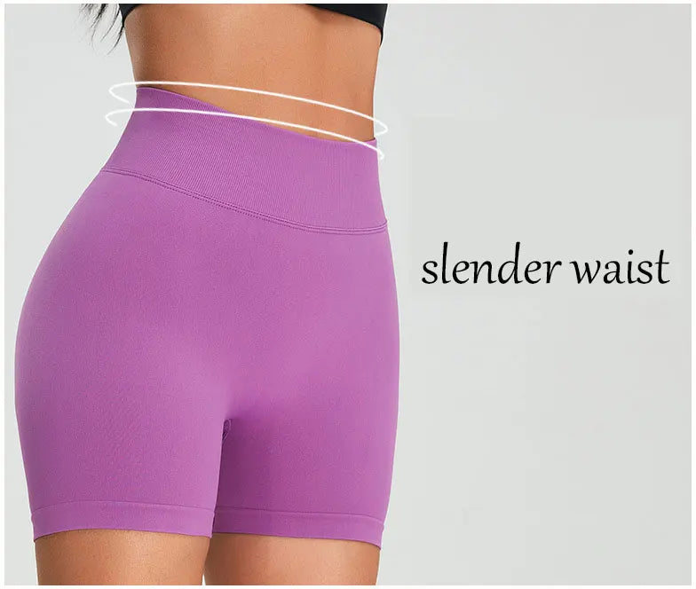 High Waist Seamless Shorts Women Scrunch Butt Yoga Shorts Push Up Gym Shorts Athletic Booty Fitness Workout Short Women Clothing