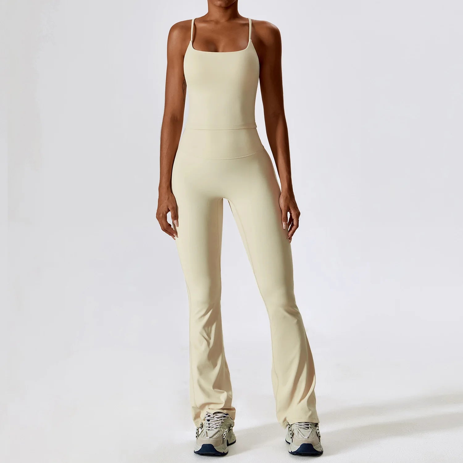 Women Yoga Set 2PCS Sportswear Push Up Workout Clothes Athletic Wear Gym Legging Fitness Bra Crop Top Long Sleeve Sports Suits
