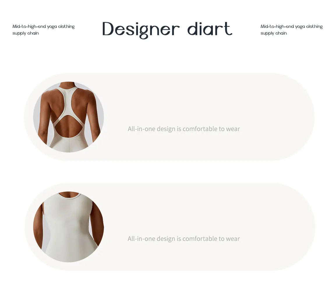 Gym Clothes Jumpsuit Backless Fitness Set Bodysuit Siamese Sportswear Women Romper Buttery-Soft One-Piece Playsuit Yoga Suit