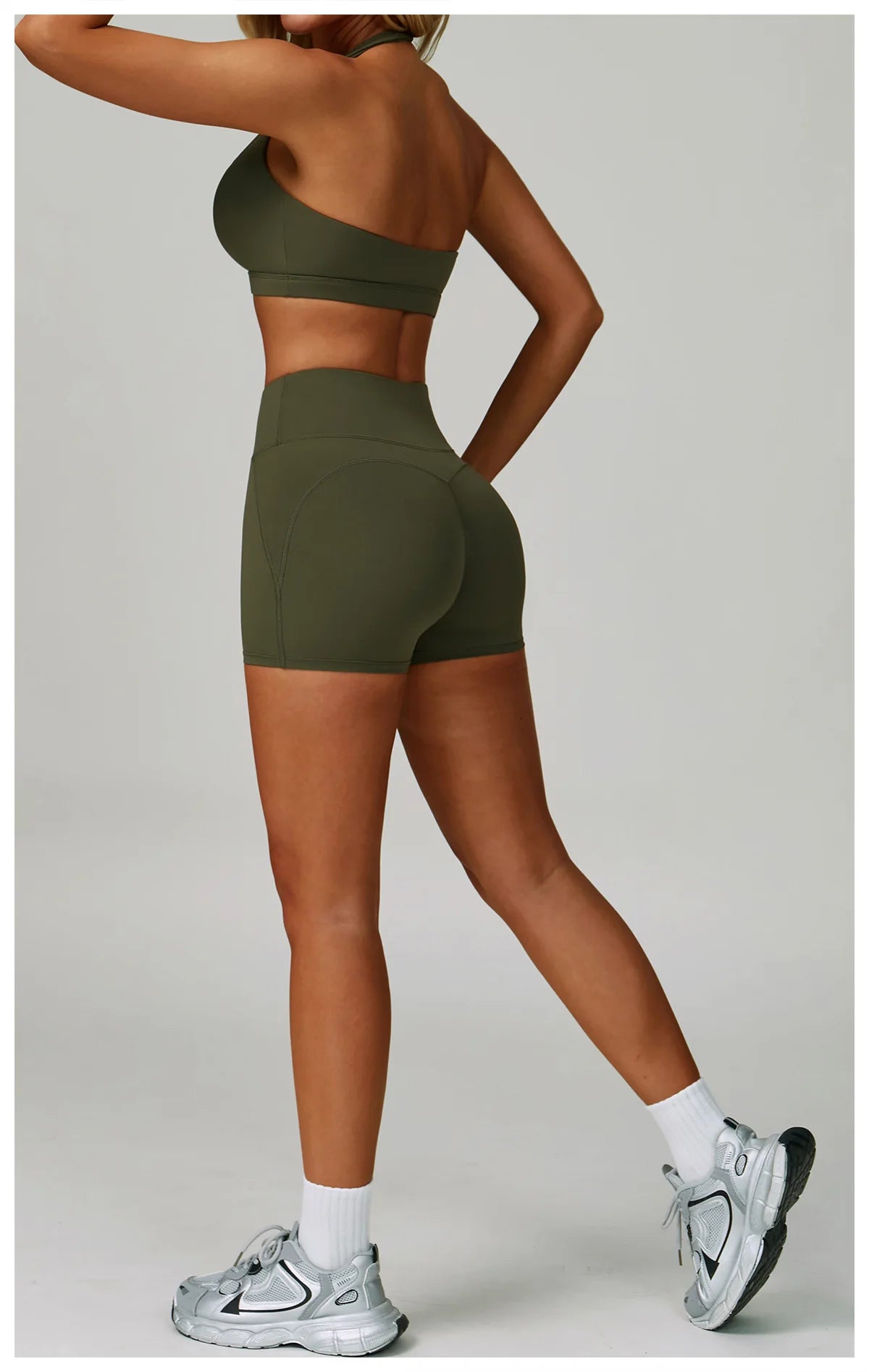 Impact Shorts Women Yoga Shorts High Waist Workout Lift Peach Butt Fitness Tight Gym Running Body Shaper Pants Casual Sportswear