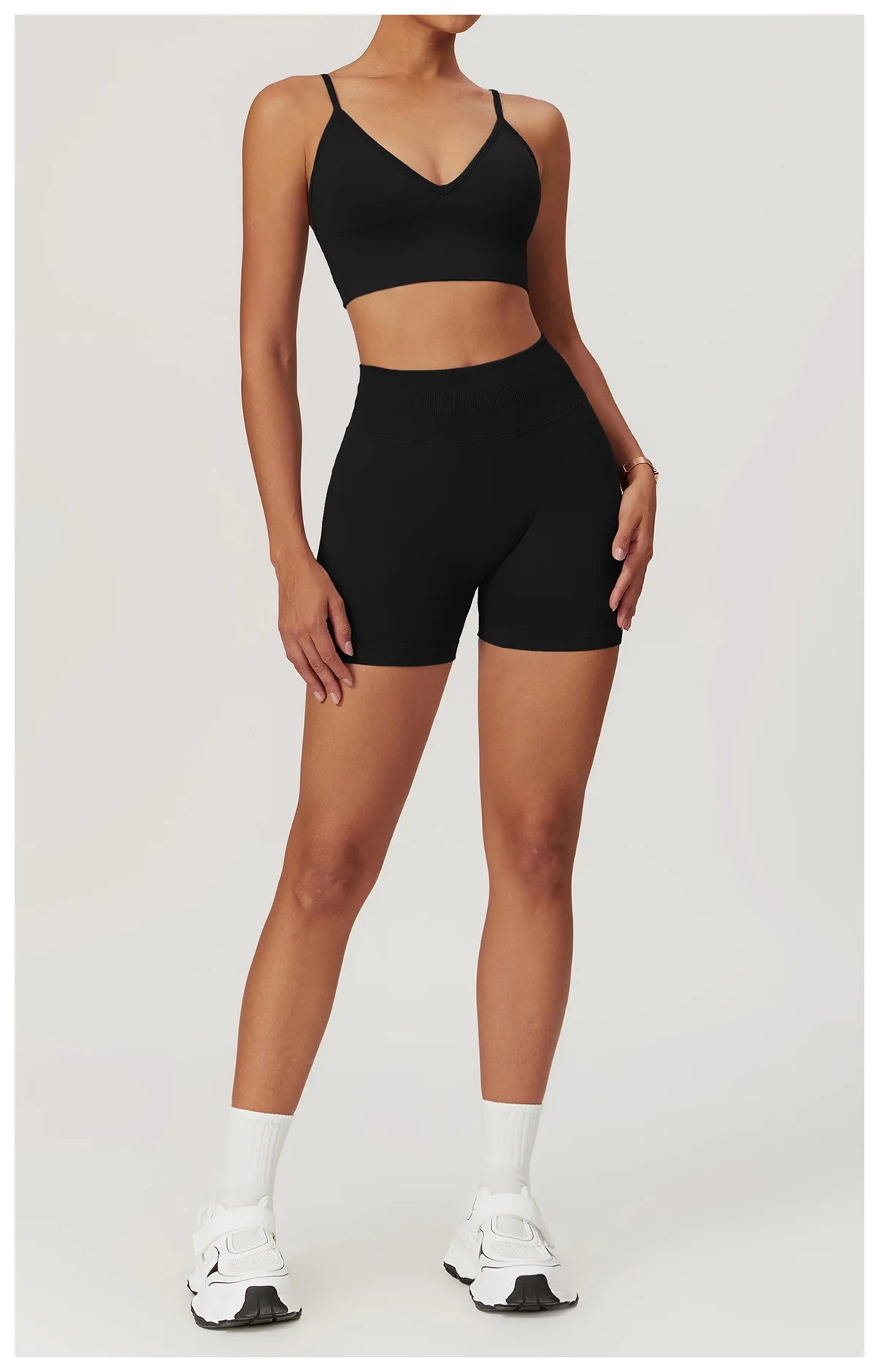 Ribbed Shorts for Women Yoga Shorts Push Up Booty Workout Gym Shorts Fitness High Waist Sports Short Seamless Women Clothing