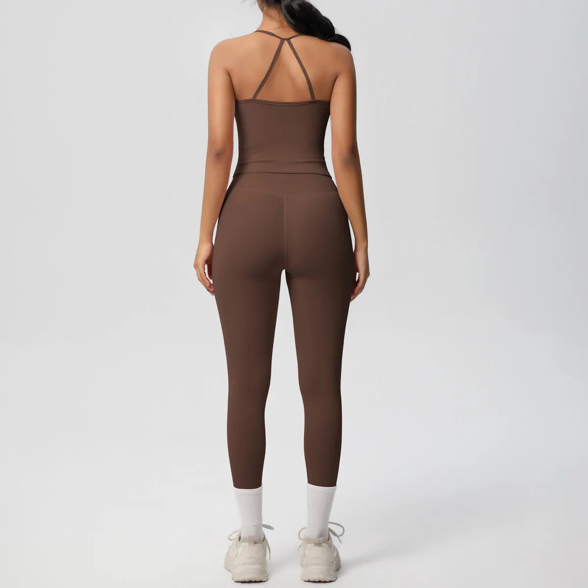 Yoga Outfits Women Tracksuit Fitness Suit Training Sleeveless Sport Gym Set Workout Overalls Sports Underwear Sportswear