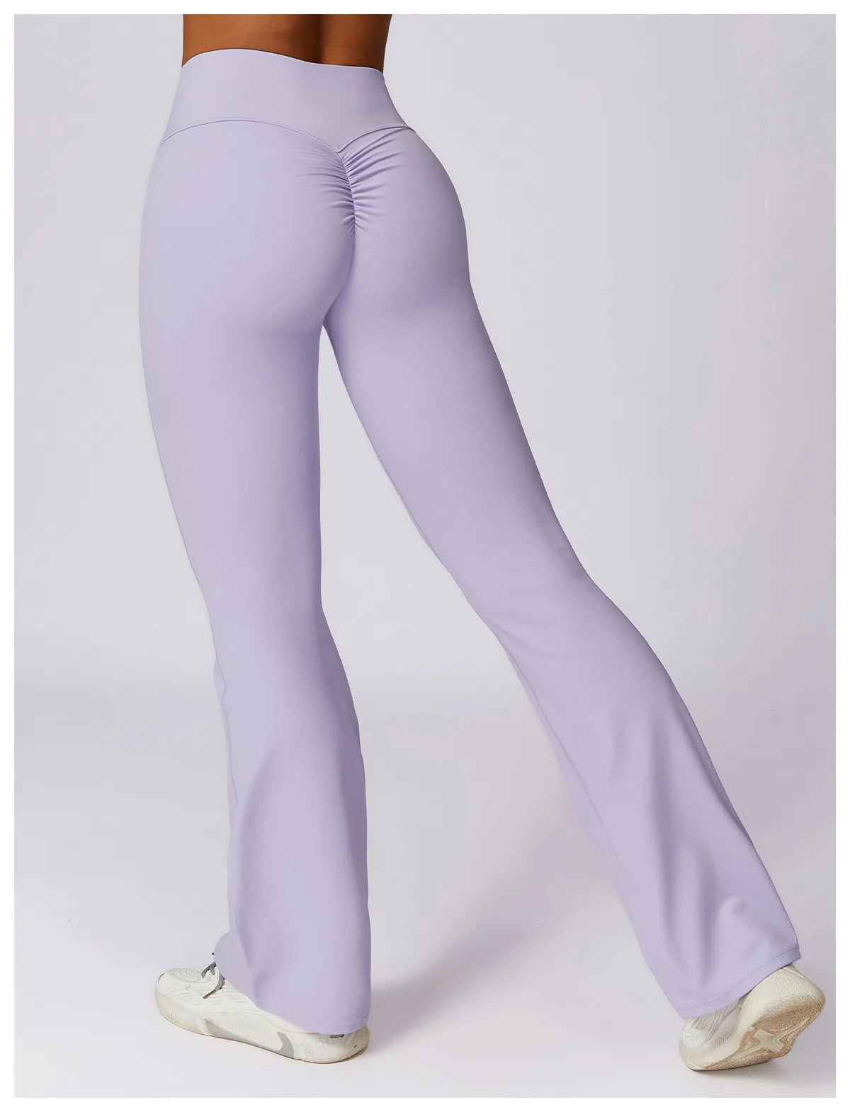 Yoga Bell-bottoms Tight Scrunch Butt Lifting Dance High Waist Tights Women Sport Pants Gym Running Breathable Fitness Leggings