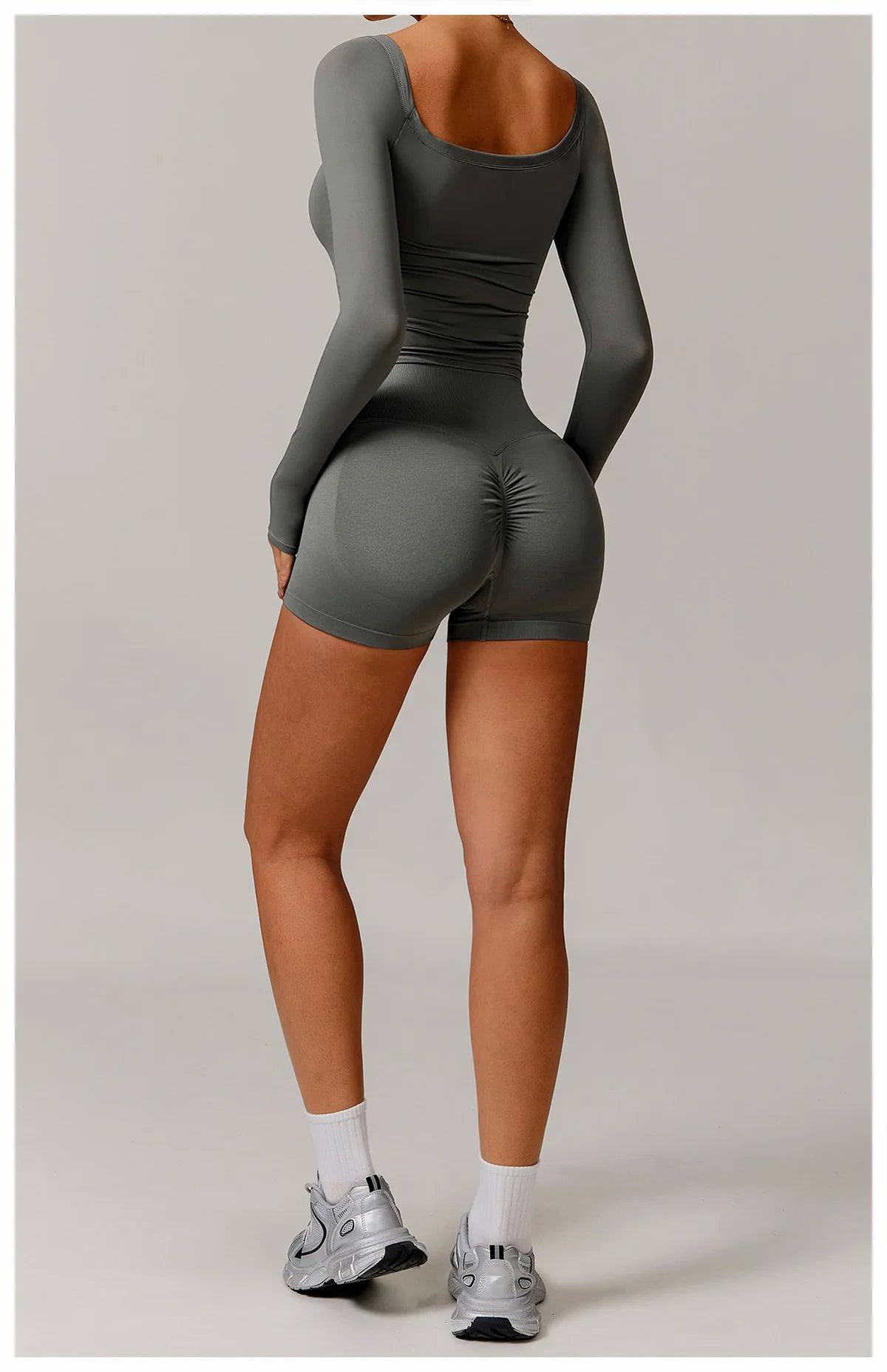 Sexy Yoga Shirts For Women Long Sleeve Fitness Running Push Up Gym Clothes Workout Dry Fit Breathable High Elastic Sports Top